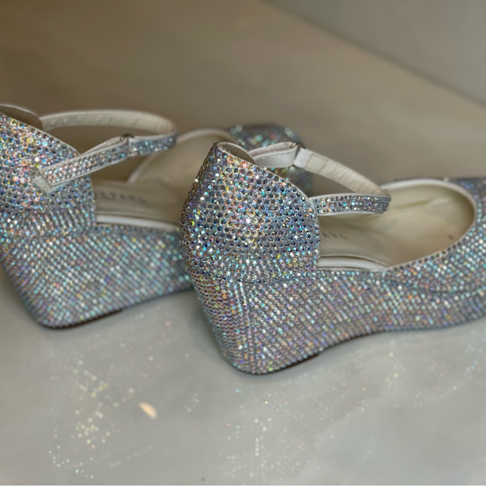 Marc Defang Rhinestone Wedge - Picture 2 of 5
